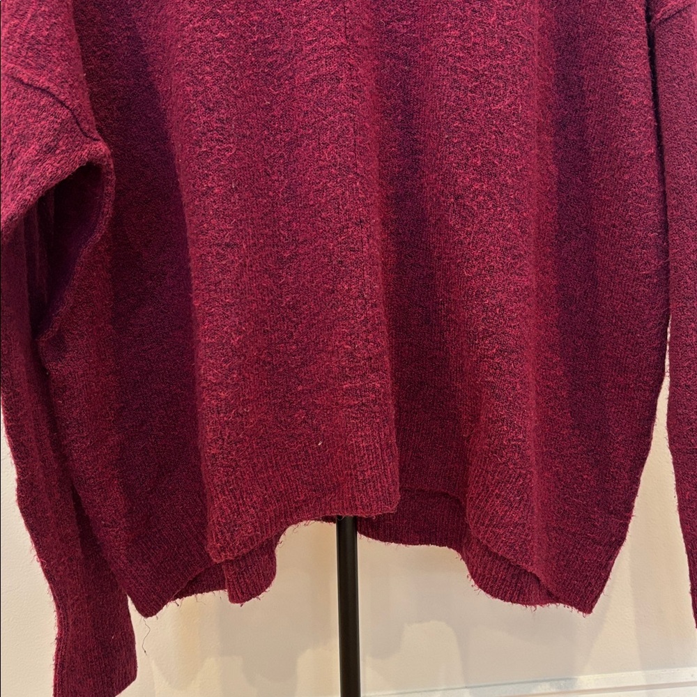 Vince Camuto Burgundy Crewneck Sweater - Picture 5 of 6
